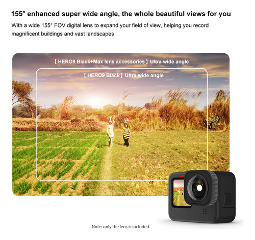 Lente Grande Angular Puluz Mod Gopro Com Anti-vibração Compa