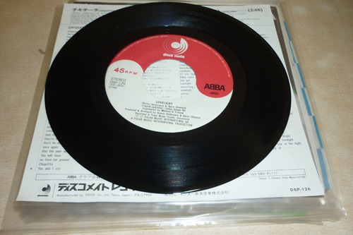 Abba Chiquitita Vinilo Simple Japon Excelente (Usado)