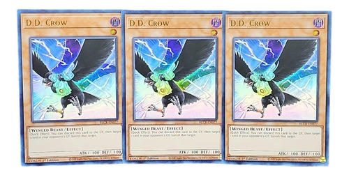 D.d Crow Set De 3 Cartas Yugioh! Idioma Ingles Ultra Rare