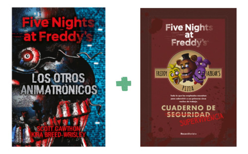 Five Nights Freddys Animatronicos + Cuaderno - 2 Libros