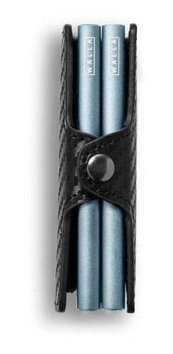 Imagen 2 de 4 de Billetera Walla Wallets Doble - Carbono Space Black