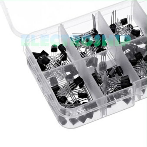 Imagen 1 de 5 de Kit De 60 Transistores Surtido En Caja Resistente