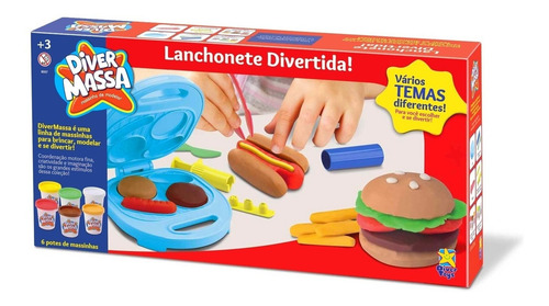 Imagem 4 de 5 de Kit 02 Diver Massa - Pizzaiolo + Lanchonete - Divertoys
