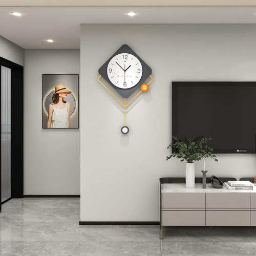 Reloj De Pared Grande Para Sala De Estar, Moderno Reloj De P