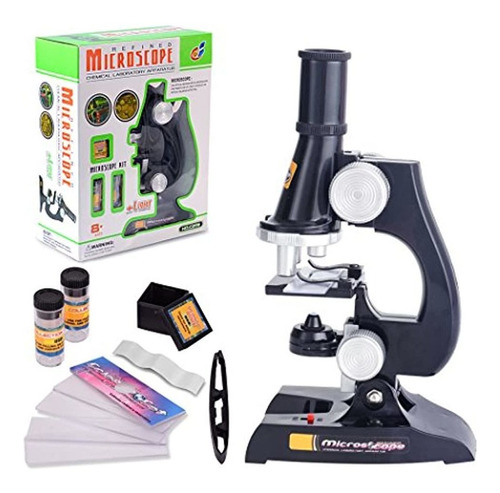 Microscopio Para Niños, 450 X 200 X 100 Aumentos, Para Niños