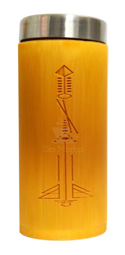 Pote Hermético De Bambu Takuara 7cm Tabacaria