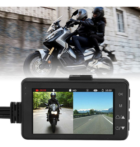 Grabador De Vídeo 1080p Para Cámara De Motocicleta Hd Dvr 12