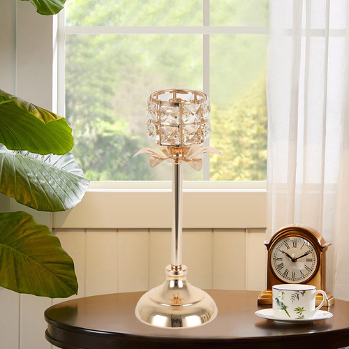 Candelabro De Cristal De Estilo Nórdico, Centro De Mesa De