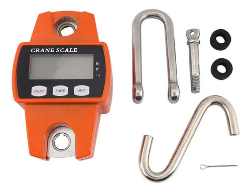 Balanza Dijital Colgantes 300kg Pantalla Lcd + 3 Pilas Naranja O Según Disponibilidad