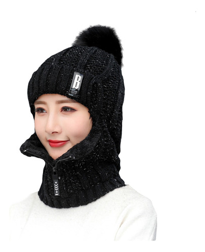 Conjunto De Gorro Y Bufanda De Punto Para Invierno, Bufanda