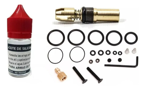 Kit Reparacion Orings Inflador Fox Apolo + Piston + Silicona