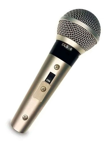 Microfone Vocal Chave + Cabo 3m Tipo Leson Sm58 Dylan Dls-8