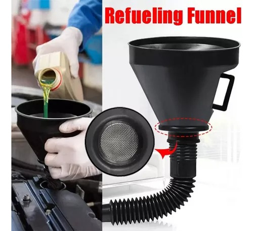 Embudo Flexible Cn Filtro Multiuso Aceite Parafina Combustib