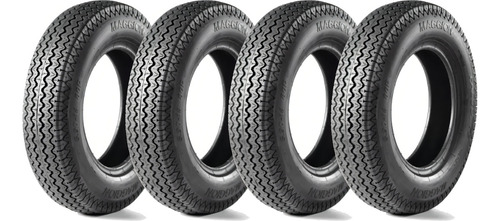 Kit 4 Pneus 5.60-15 Maggion Falco F2 4 Lonas Aro 15 Fusca