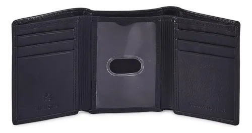 comprar Carteras Triples De Cuero Genuino Para Hombres Cartera De Ta
