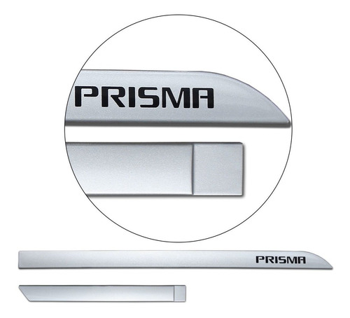 Jogo Friso Lateral Porta Novo Prisma Prata Swithcblade 2022