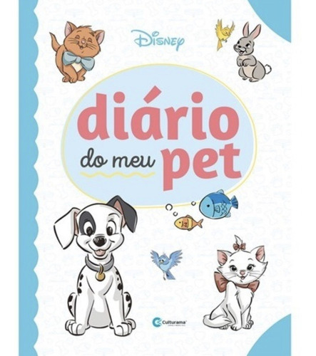 Diário Do Meu Pet Disney Baby Cão Gato Capa Dura