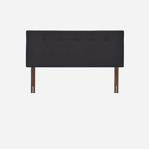 Cama Europea Classique+ King + Respaldo New Bennet Grafito