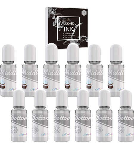 Set De Tinta Blanca Alcohol 4 Onzas 2 Tipos De Tinta Bl...