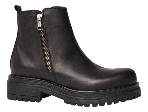 Borcegos Botas Botinetas Dama Cuero Vacuno Caña Baja Moda