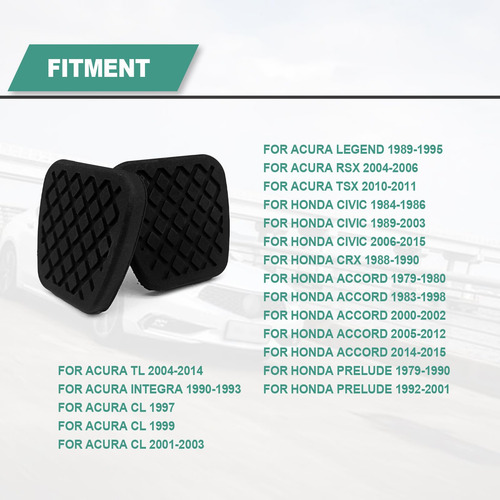 Almohadillas De Pedal De Freno Y Embrague Honda Civic Accord