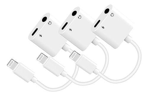 Esbeecables - Adaptador Auxiliar De Auriculares Para iPhone/