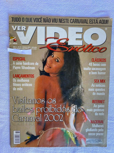 Revista Ver Vídeo Erótico Março 2002 Número 61 Ano 6