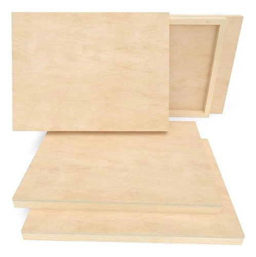 Set 5 Lienzos Madera Canvas Bastidor Pintura 23x30 Arteza