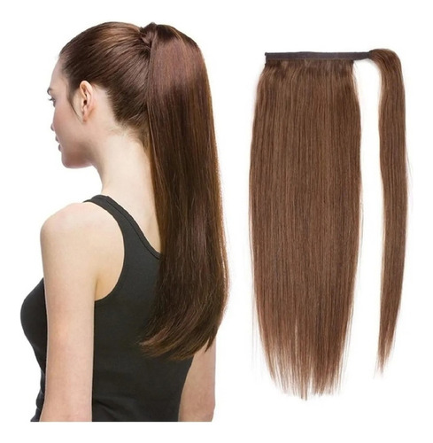 Cola De Caballo Naturaleza Cabello Humano 35cm 60g