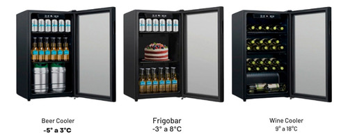 Visicooler Para Cervezas Y Vinos 96 Litros Color Negro