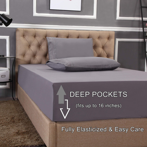Sábanas De Microfibra Suaves Y Cómodas Para Cama 1.5 Plazas