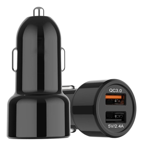 Fireproof Car Phone Charger , Model: Qc3.0+2.4a