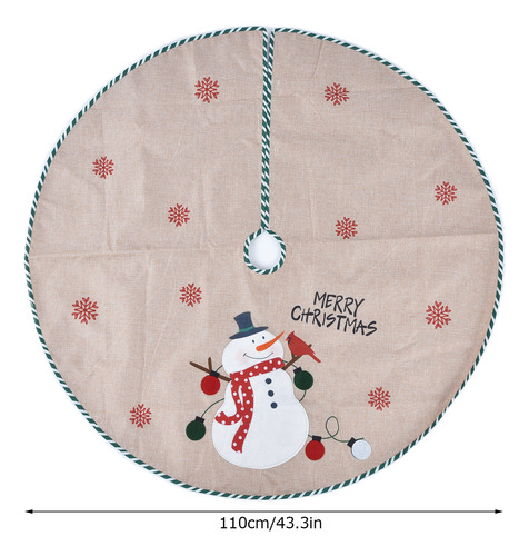 Falda Con Diseño De Árbol De Navidad Con Diseño De Muñeco De