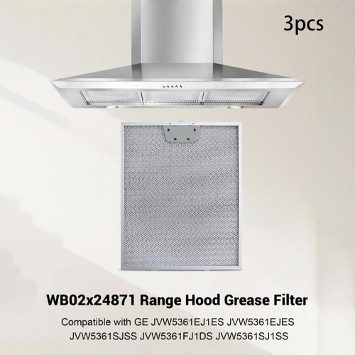 3x Filtro De Substituição De Exaustor Filtro De Gordura