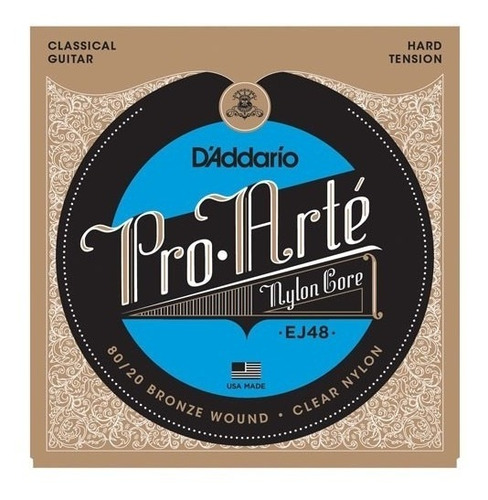 Imagen 1 de 1 de Encordado Guitarra Clasica Nylon Ej48 Daddario