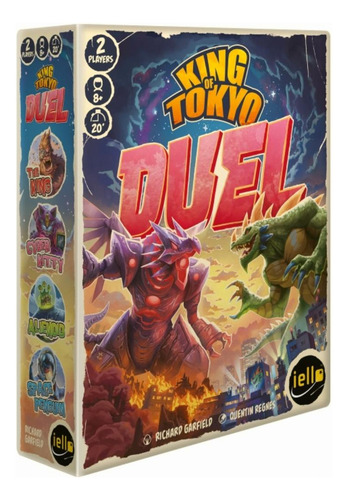 Iello: King Of Tokyo: Duel Juego De Mesa Para Dos Jugadores,
