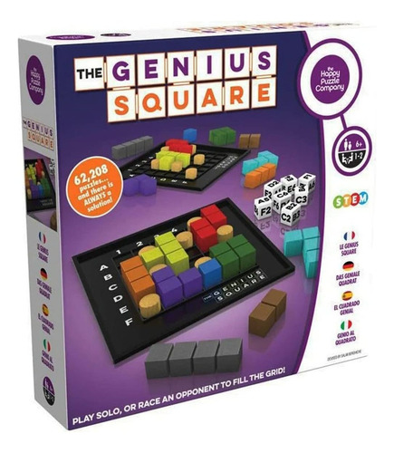 N Juego De Mesa The Genius Square/rompecabezas