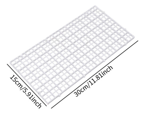 Tampa Anti-salto Para Aquário, Divisor 30x15x1,5cm Branco