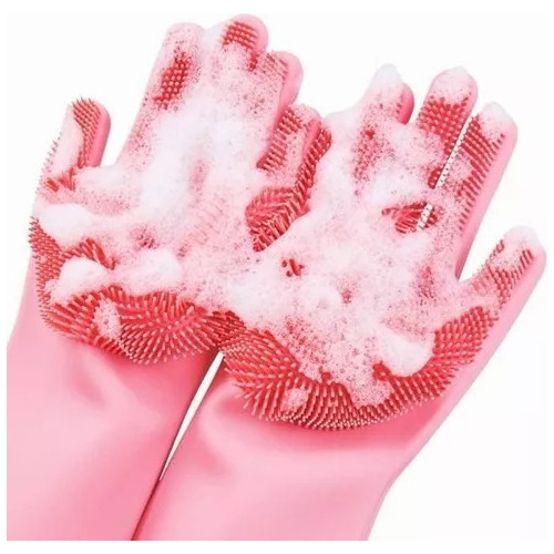 Guantes De Limpieza Multiuso De Silicona Mágico Cocina Baño