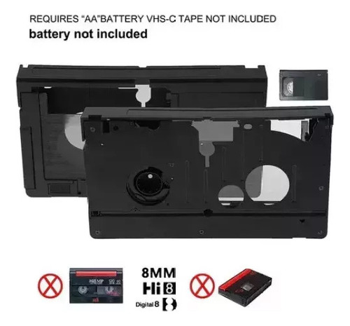 Un. Adaptador De Casetes Vhs-c Para Videocámaras Vhs-c Vhs J