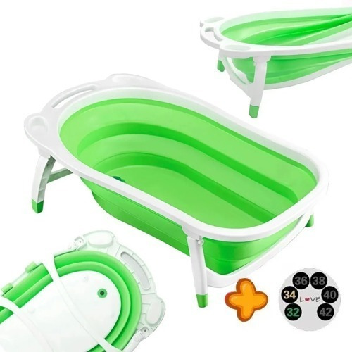 Imagen 2 de 9 de Bañera Para Bebe Plegable Mega Baby Creciendo Importador
