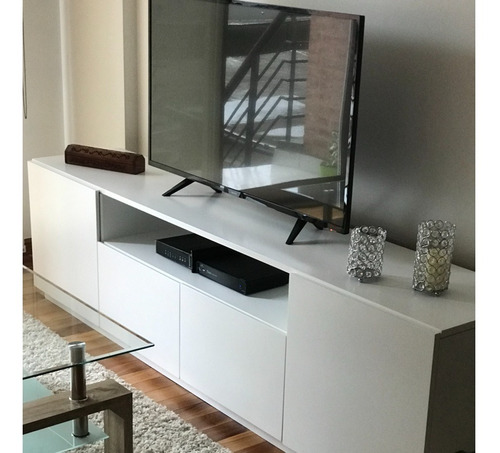 Mueble  Rack Tv Ldc Laqueado Nordico Escandinavo Moderno 1.8