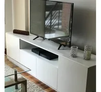 Comprar Mueble  Rack Tv Ldc Laqueado Nordico Escandinavo Moderno 1.8