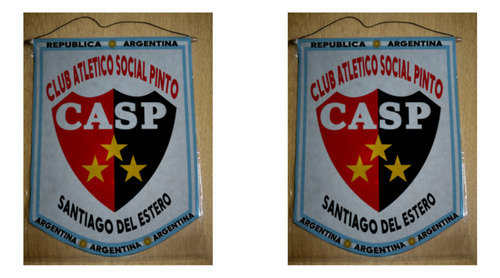 Banderin Mediano 27cm Social Pinto Santiago Del Estero