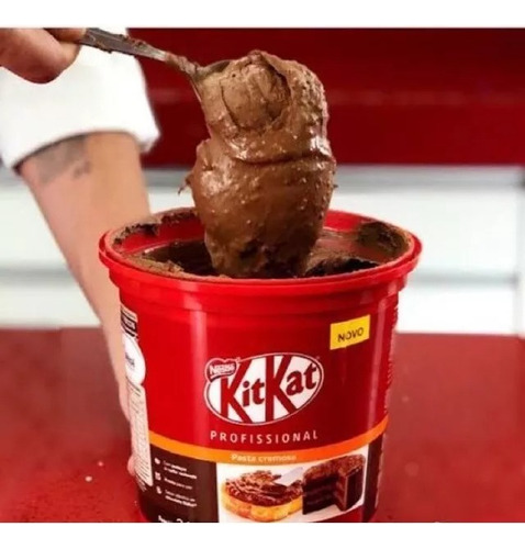 Kit Kat Balde 1,01kg Pasta Cremosa Nestlé Kitkat