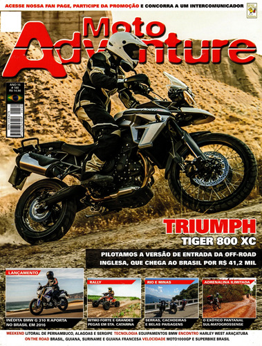 Moto Adventure N°180 Triumph Tiger 800 Xc Bmw G310r