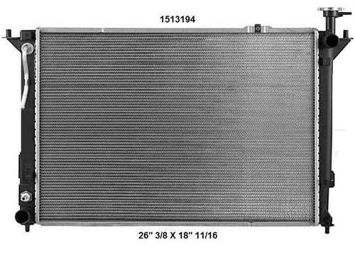 Radiador P/hyundai Santa Fe 2011 Deyac T/a 16 Mm