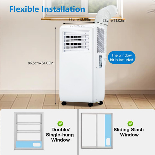 Kokebren Aire Acondicionado Portátil 3 En 1 De 10000 Btu