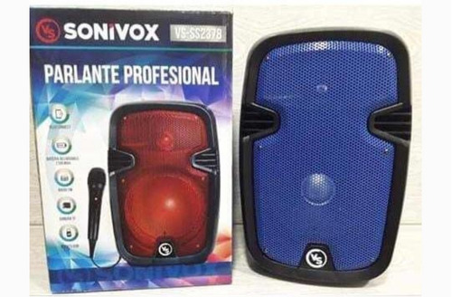 Parlante Sonivox 8 Pulgadas + Tripode, Recargable, Microfono