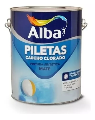 Pintura Pileta/piscina Alba Caucho 4l Pintumm